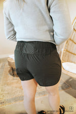 Windbreaker Running Shorts-Ash Grey