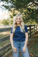 Basic T-shirt-Navy Blue