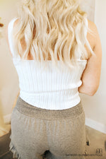 Sweater Tank-White