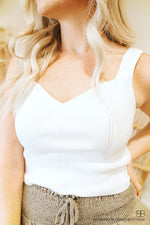 Sweater Tank-White