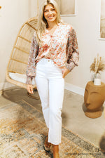 Classic Straight Leg Denim-White