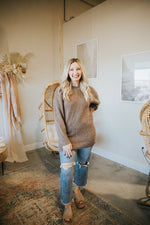 Boucle Tunic Sweater-Coco