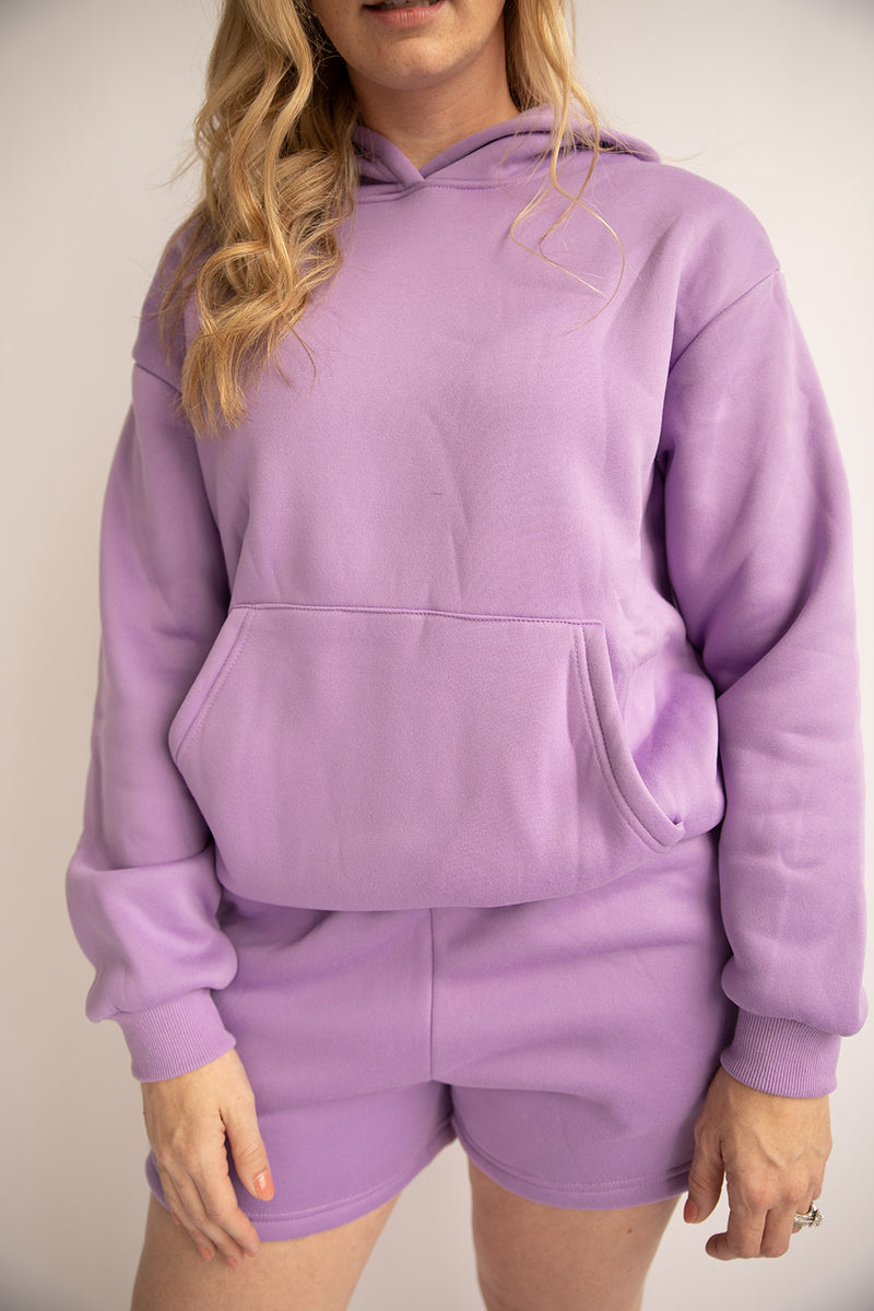 Sweat shorts-Purple