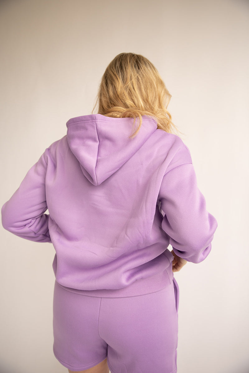 Front pocket Hoodie -Purple
