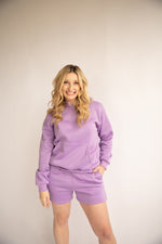 Front pocket Hoodie -Purple