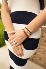Star Patriot Elastic Bracelet-Gold