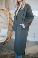 Trench Coat-Charcoal