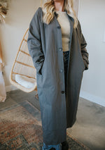 Trench Coat-Charcoal