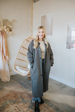 Trench Coat-Charcoal