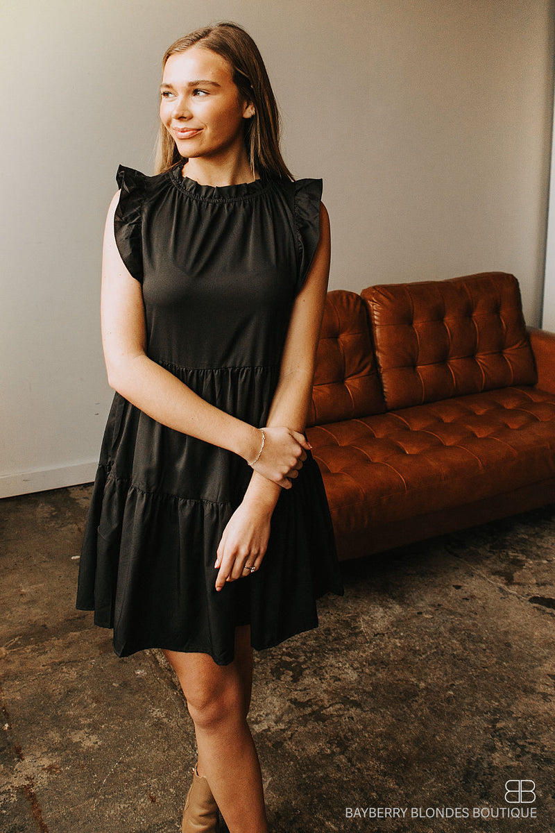 Layered Dress-Black