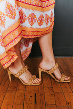 Double Braided Heel-Camel
