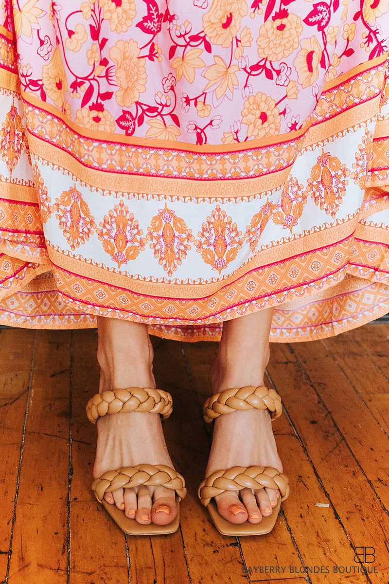 Double Braided Heel-Camel