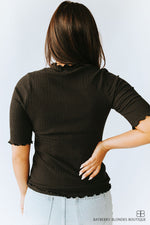 Merrow Edge Top-Black