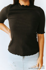Merrow Edge Top-Black