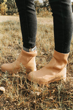 Zelda Bootie-Taupe